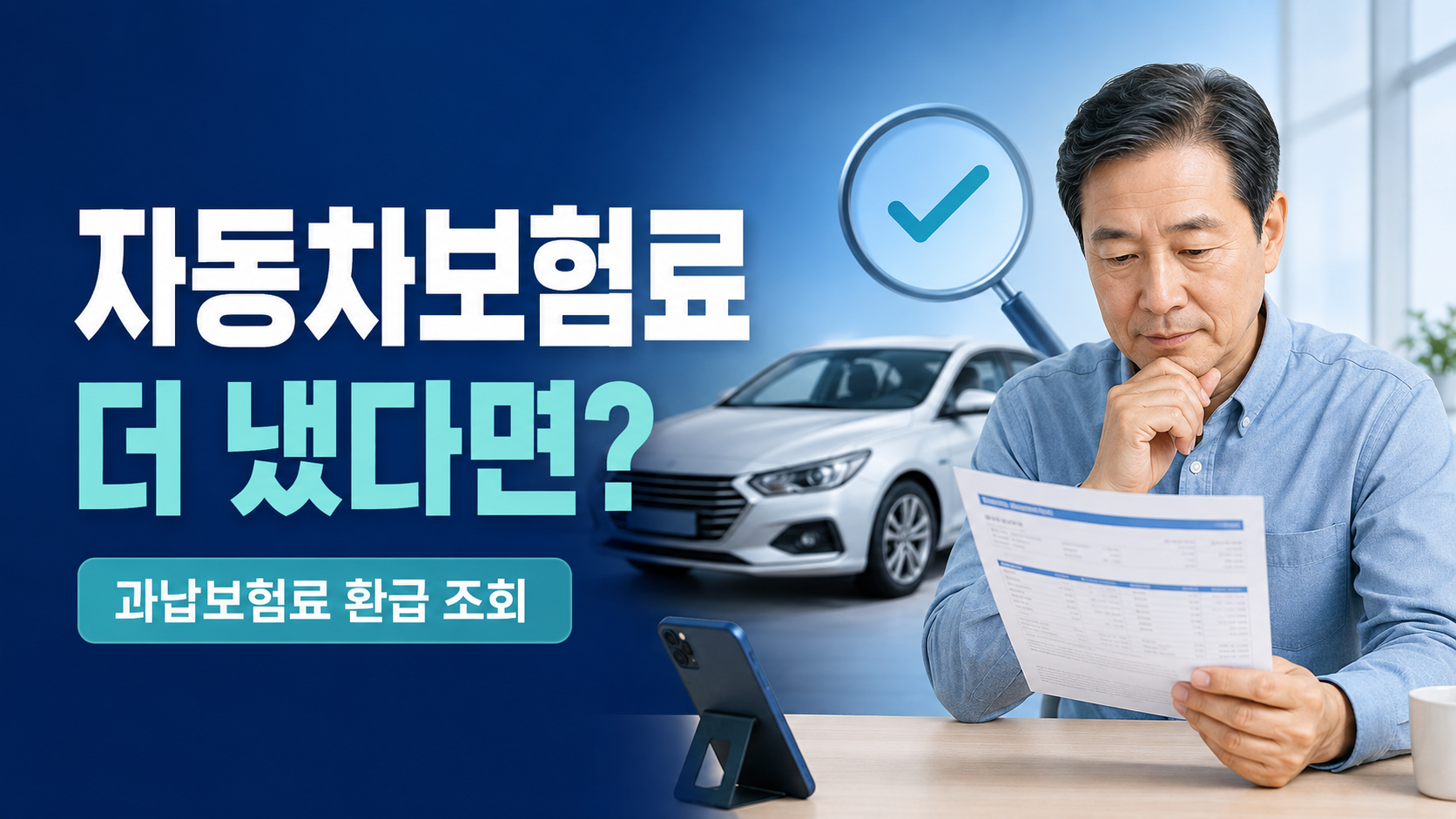 자동차보험 과납보험료 환급 조회 5단계, 더 낸 보험료 찾는 방법