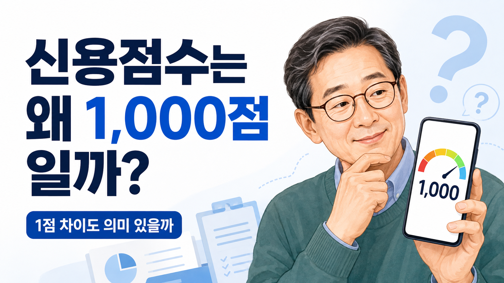신용점수는 왜 1,000점 만점일까? 1점 차이도 의미가 있을까