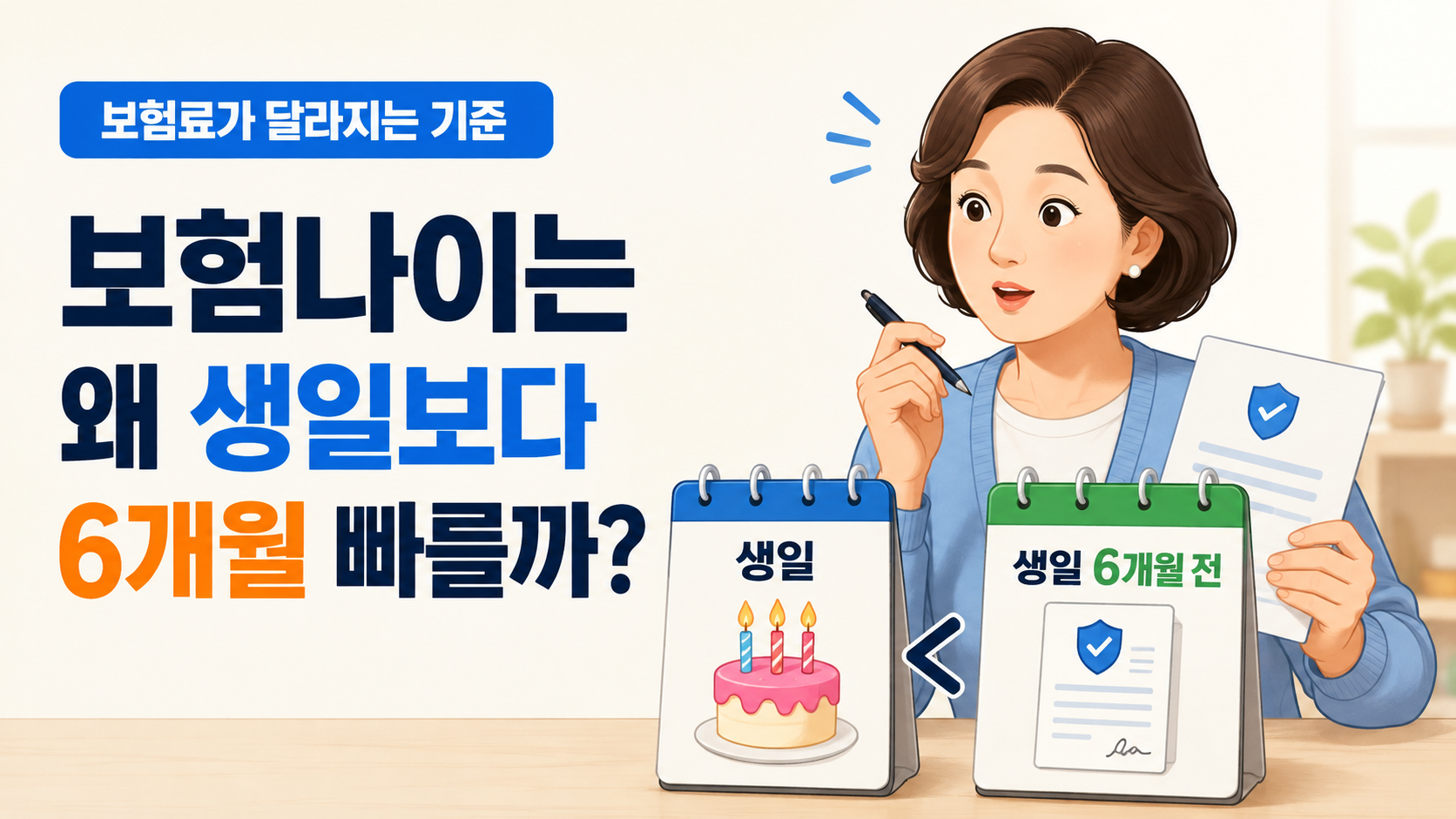 보험나이는 왜 생일보다 6개월 먼저 오를까? 보험료가 달라지는 기준