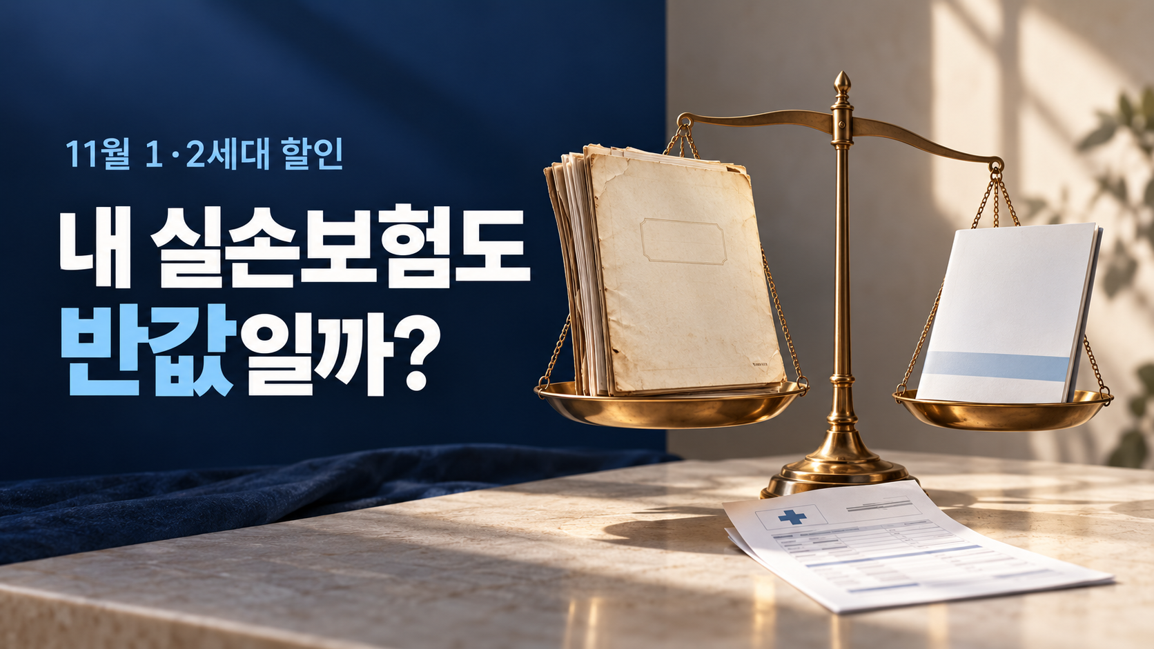 2026년 11월 실손보험 50% 할인, 내 보험료가 반값일까?