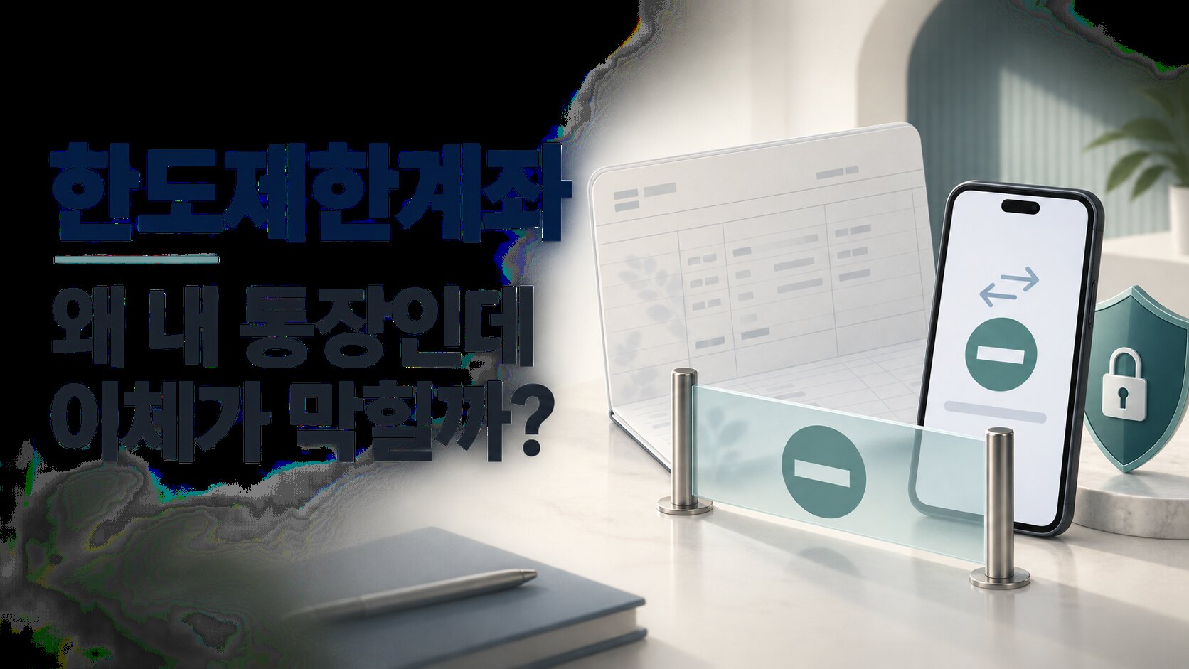 한도제한계좌는 왜 생길까? 통장 이체가 막히는 이유와 해제 방법