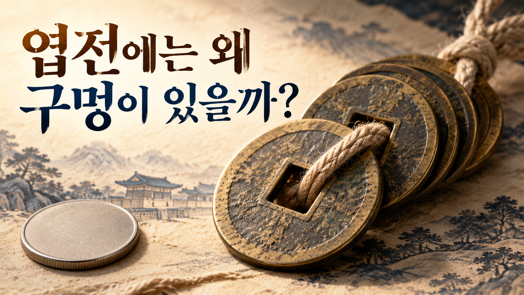 엽전에는 왜 구멍이 있을까? 상평통보를 줄에 꿰던 이유