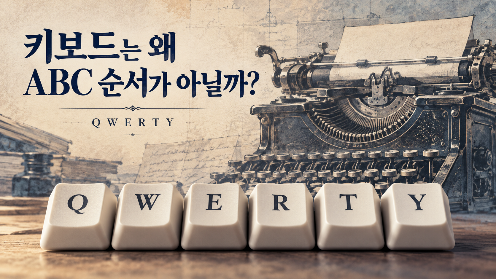 키보드는 왜 ABC 순서가 아닐까? 스마트폰까지 이어진 QWERTY의 역사