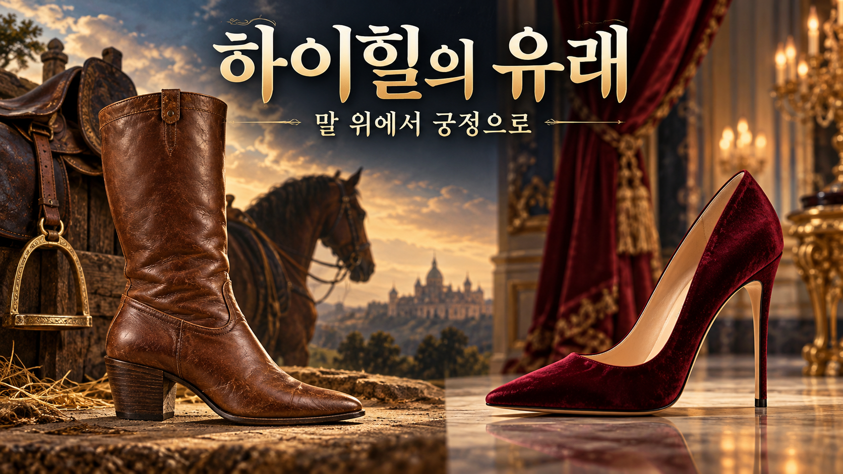 하이힐 유래, 남자들이 말 타려고 굽을 높였다고?