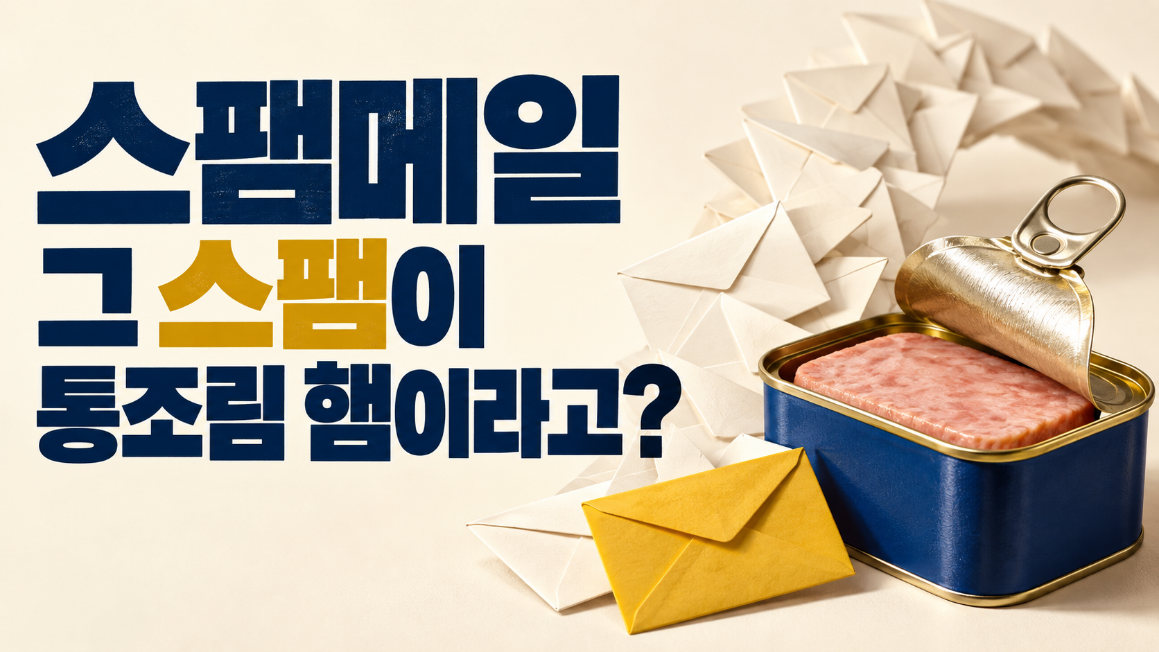 스팸메일 뜻과 유래, 왜 하필 햄 이름일까?