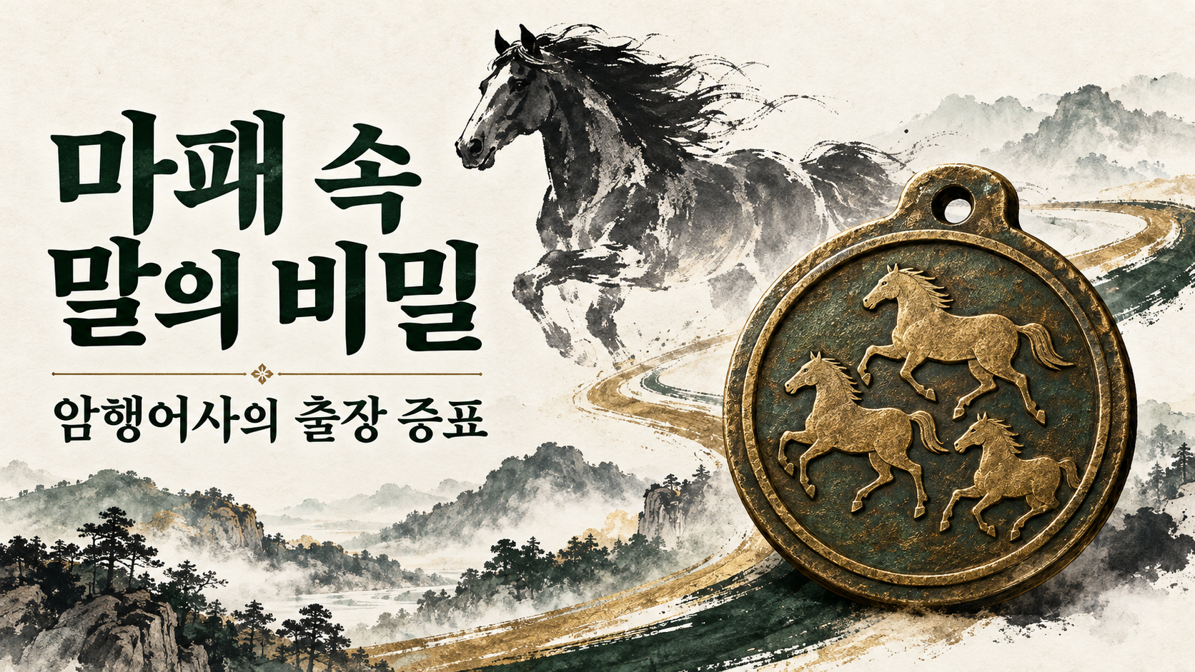 암행어사 마패, 왜 말이 그려져 있을까? 조선의 출장 증표