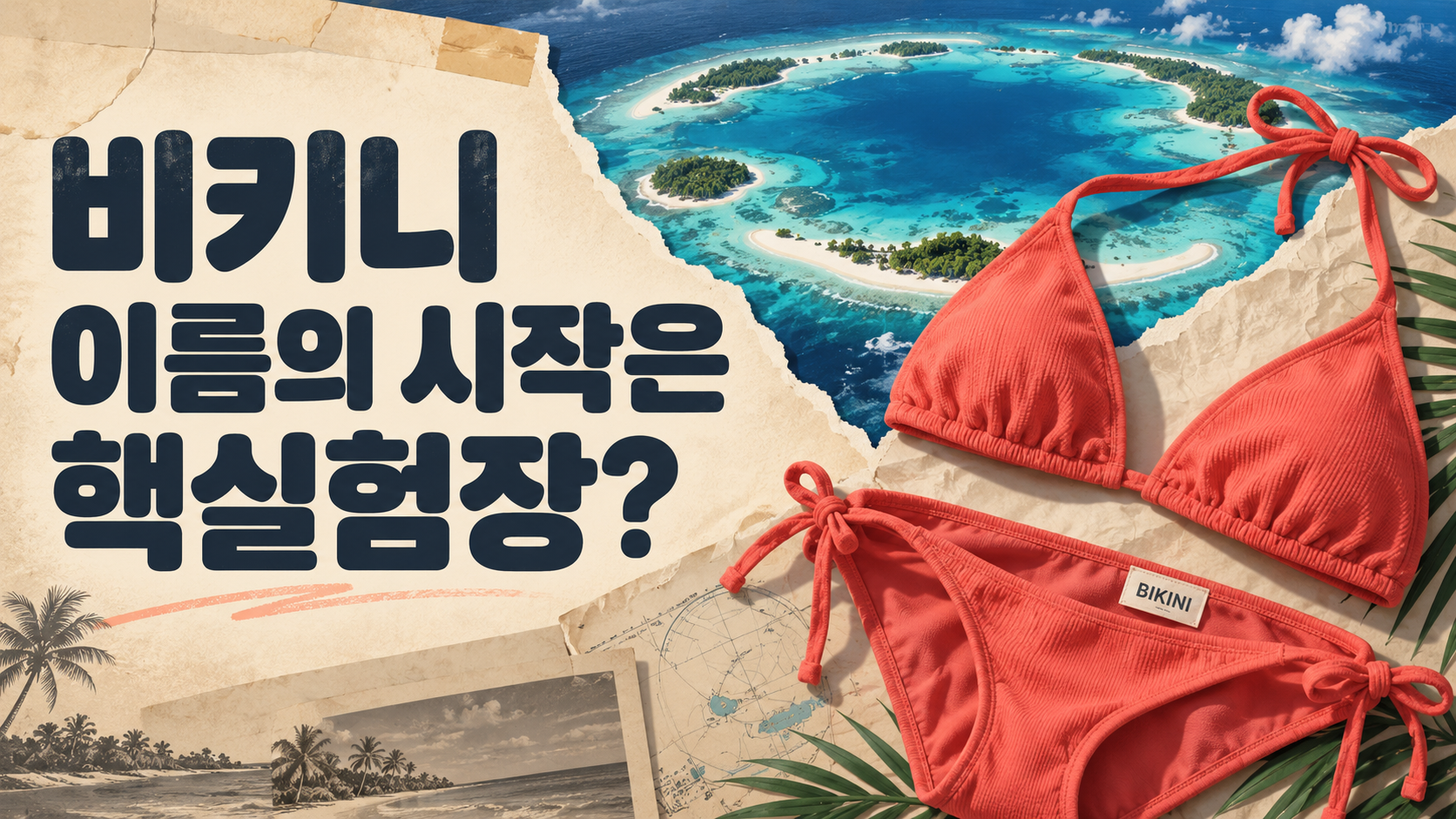 비키니 뜻과 유래, 수영복 이름이 핵실험장에서 왔다고?